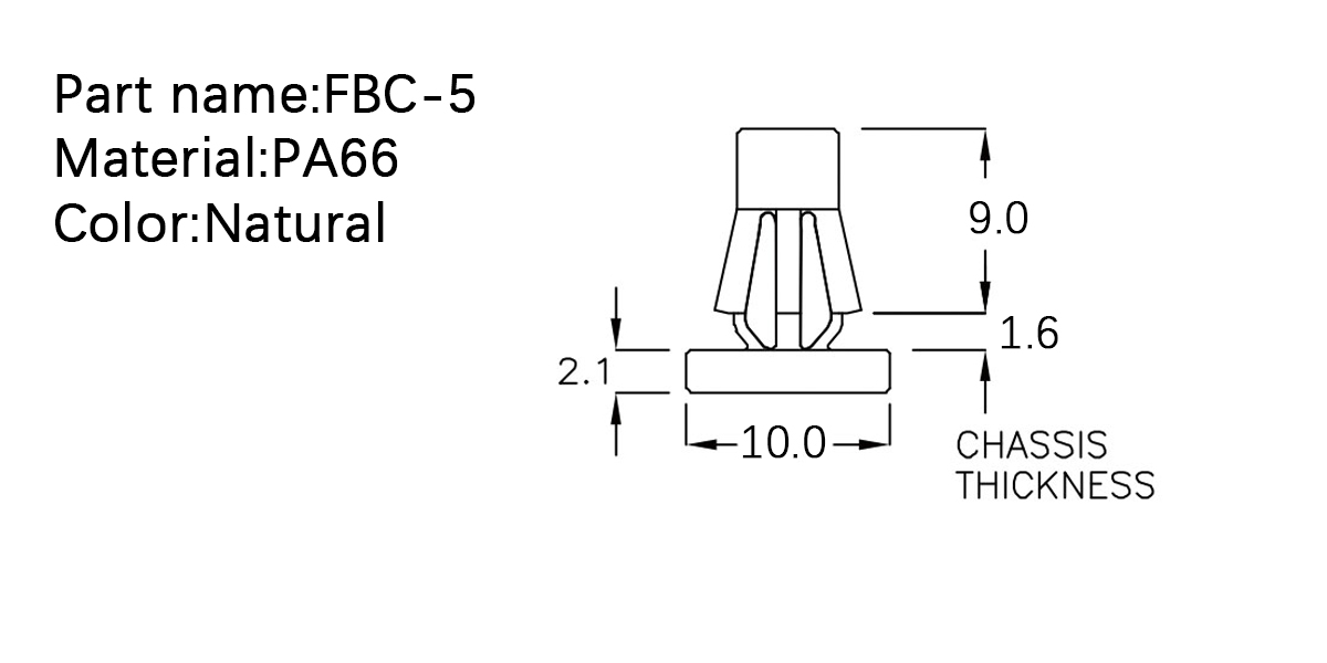  PCB Standoff FCB-5